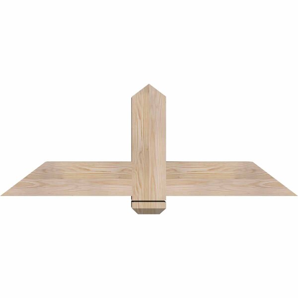 Ekena Millwork Eugene Smooth Timber Gable Bracket, Douglas Fir, 48"W x 18"H x 5 1/2"D x 5 1/2"F, 9/12 Pitch GBW048X18X0606EUG00SDF - main